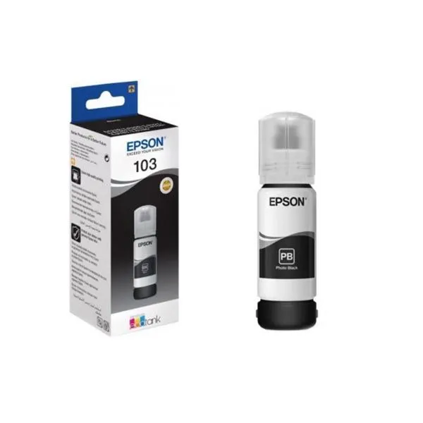 Epson 103 Ecotank Black Ink Bottle  (65ml) C13T00S14A