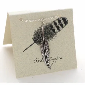 Feather Necklace in Sterling Silver