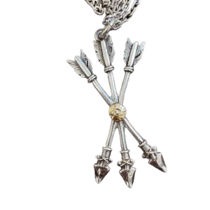 First Arrow's Triple Arrow with K18 Pendant