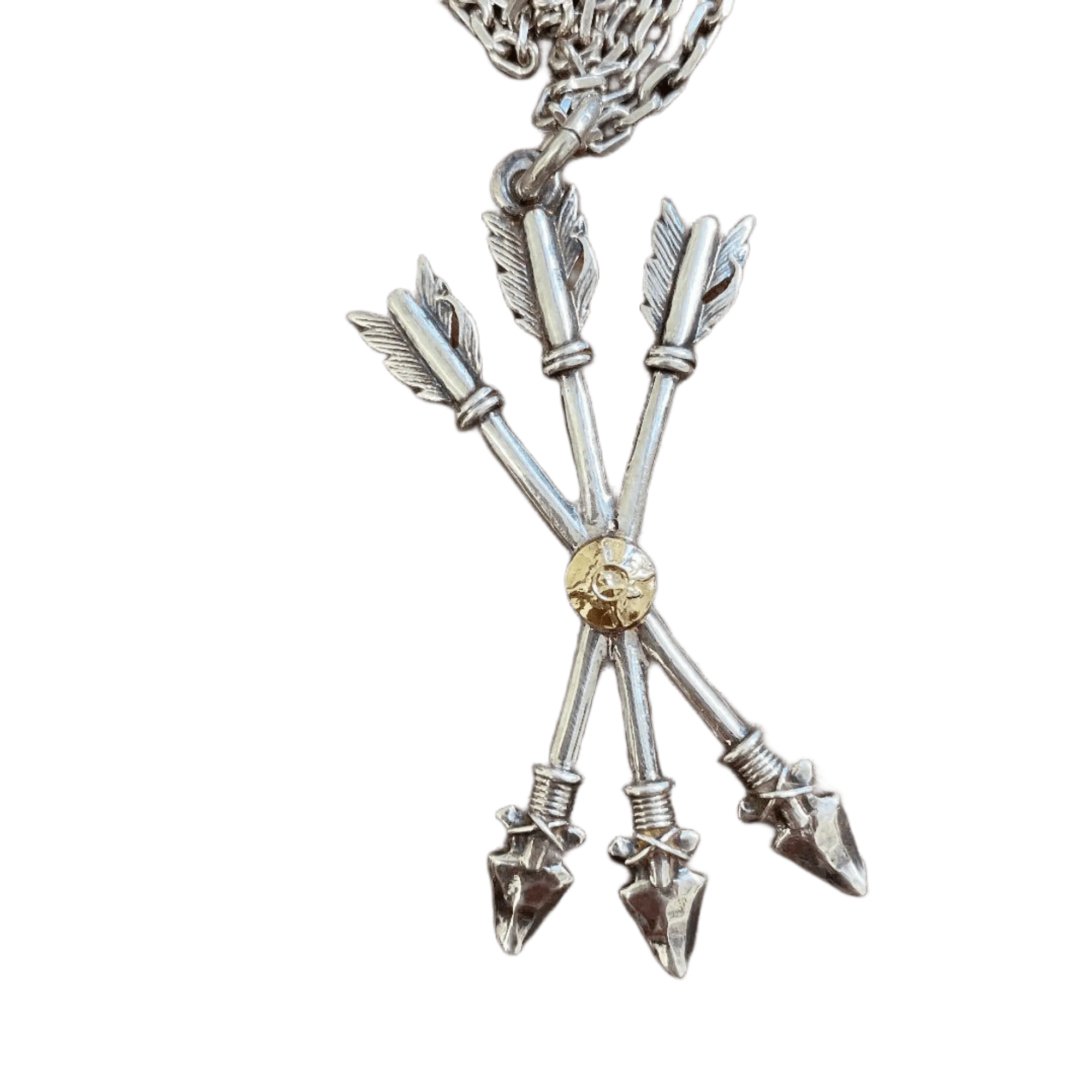 First Arrow's Triple Arrow with K18 Pendant