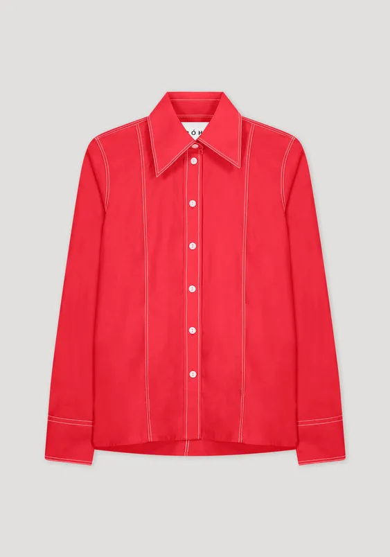 Fitted Poplin Shirt