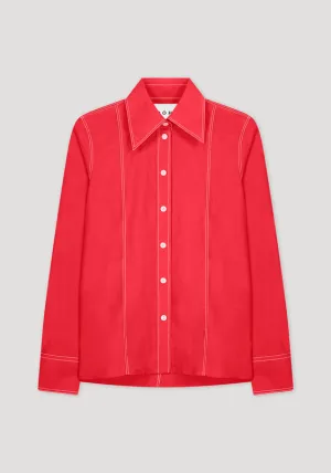 Fitted Poplin Shirt