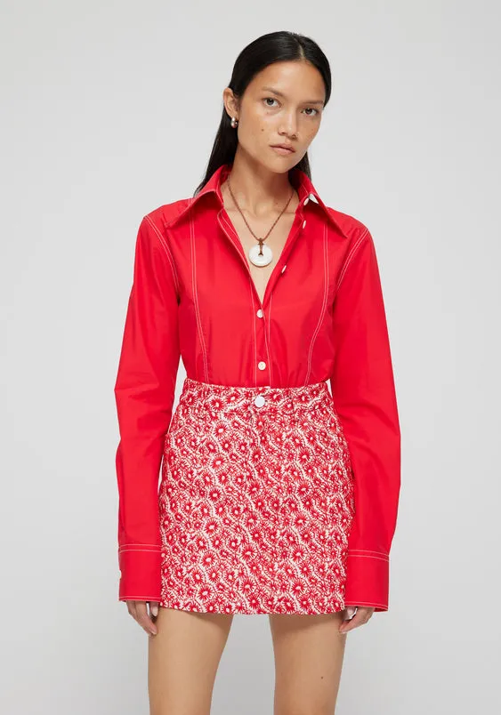 Fitted Poplin Shirt