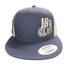 Flab Bill Navy/White 18 to life