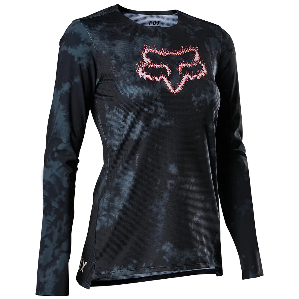Fox Womens Flexair Ls Jersey Ts57 - Black