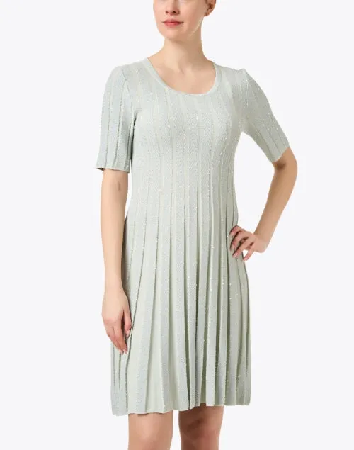 Giada Mint Green Pleated Dress