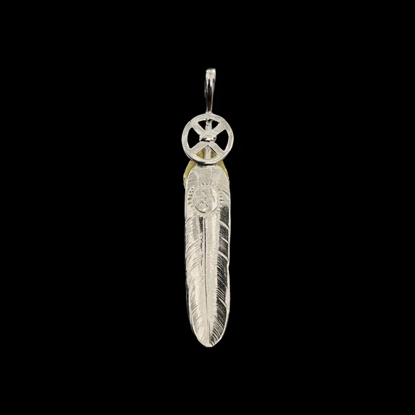 Goros Heart Wheel Feather - Silver And Gold