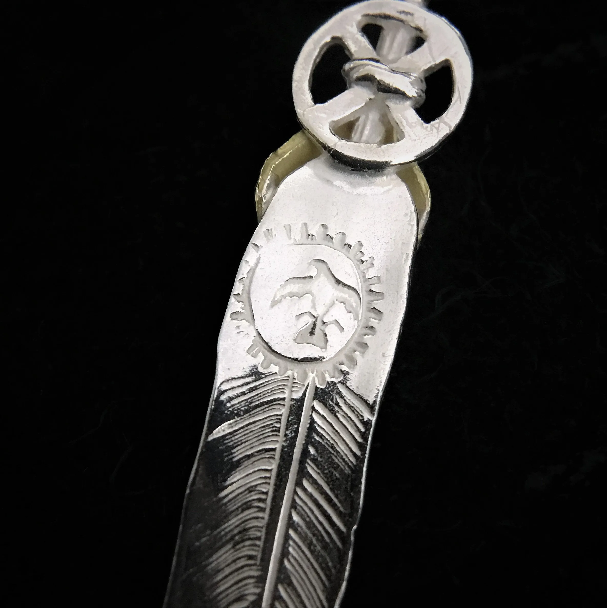 Goros Heart Wheel Feather - Silver And Gold