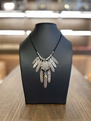 Goros Three Hanging Feathers Pendant Setup