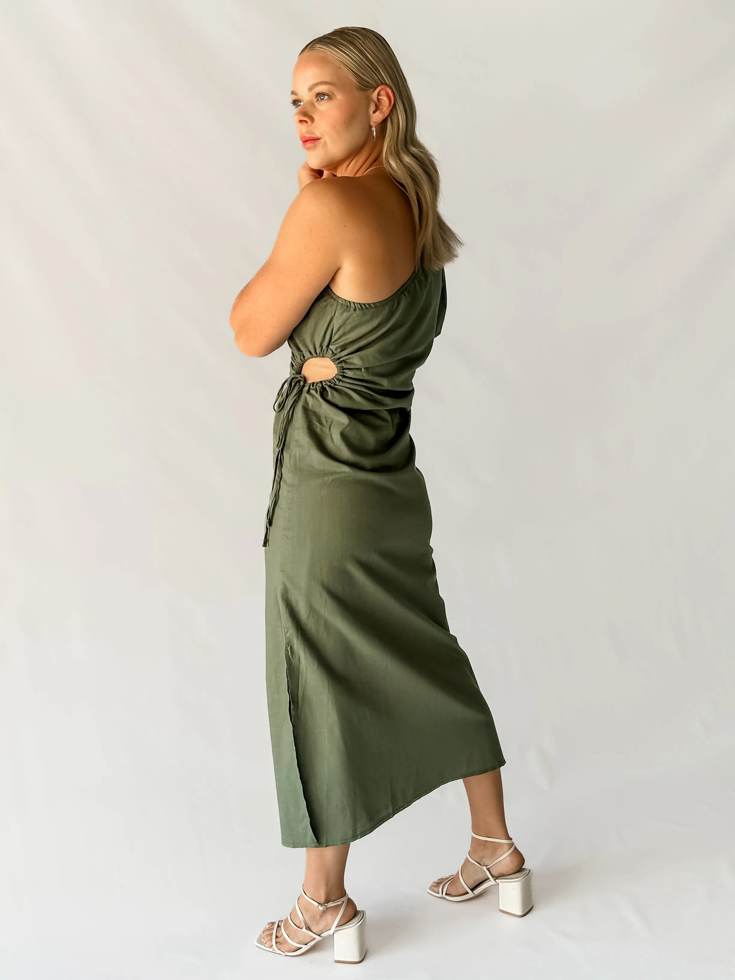 HARRIET DRESS - KHAKI