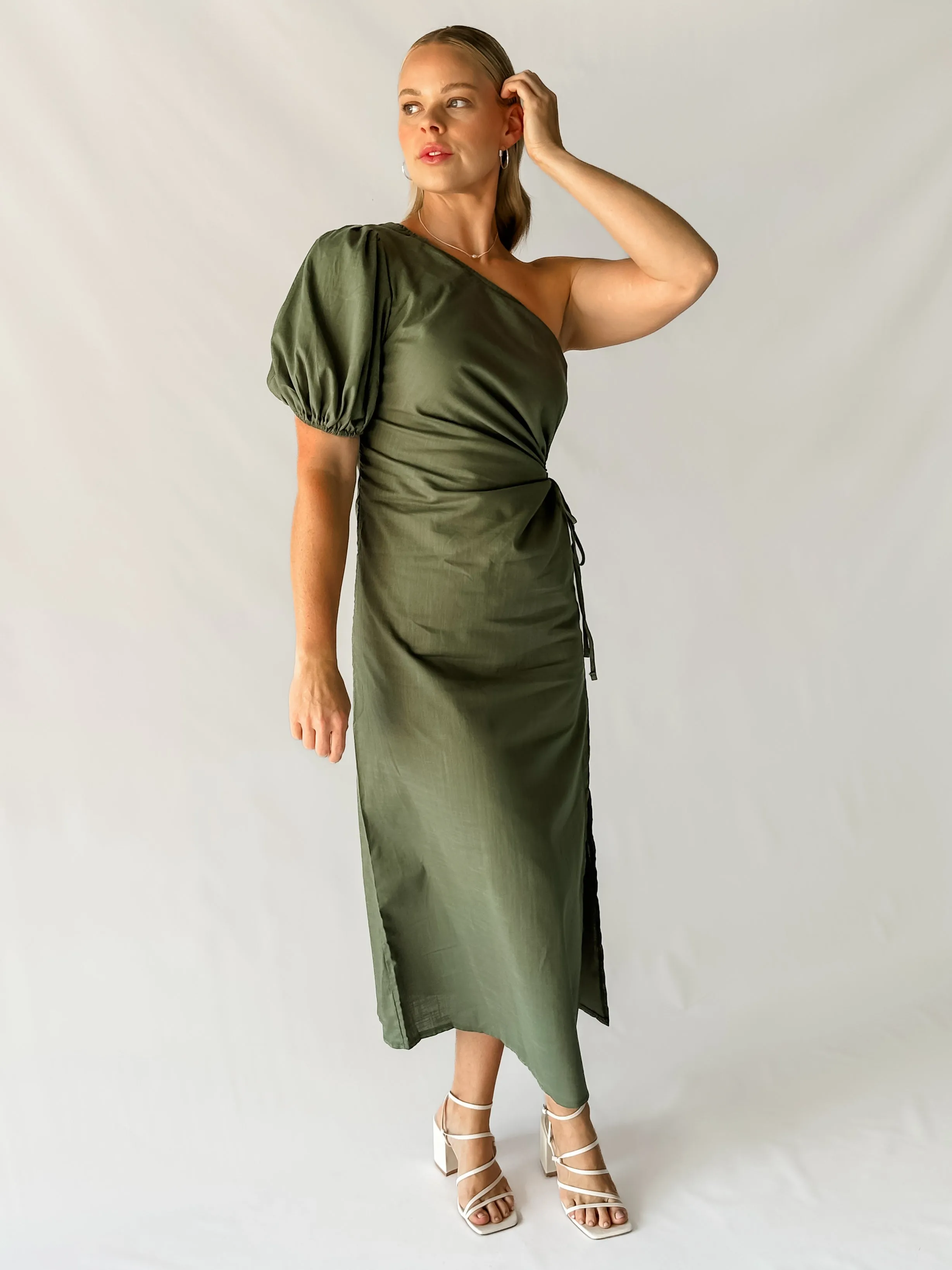 HARRIET DRESS - KHAKI