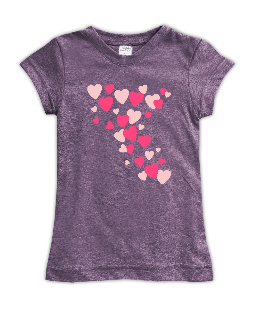 Heart Flurry Fitted Tee