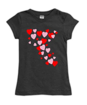 Heart Flurry Fitted Tee