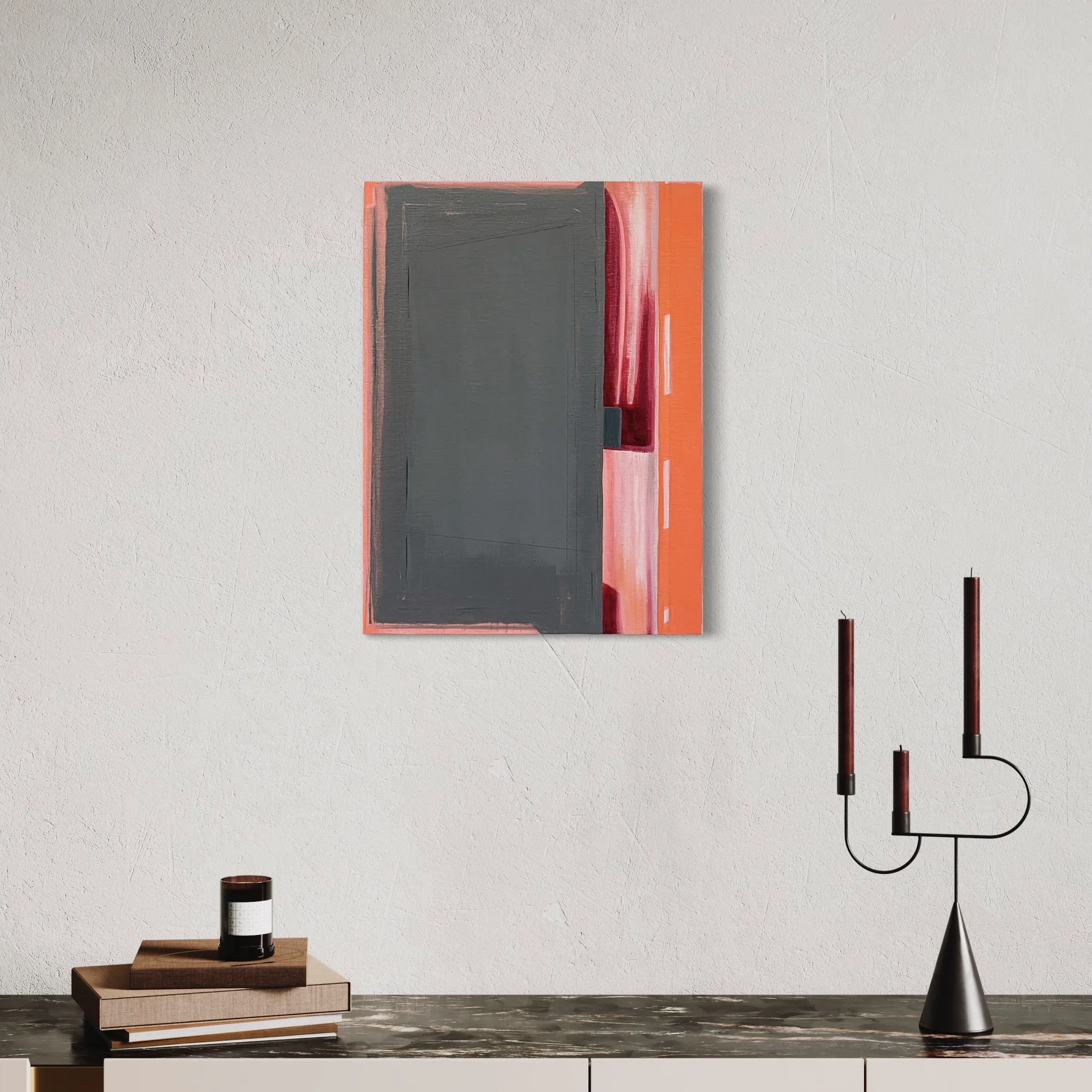 Interstices (maroon element)