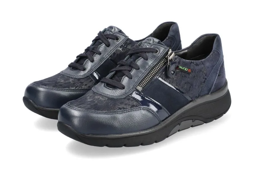 'Izae' women's walking rolling wide fit (H) sneaker - blue
