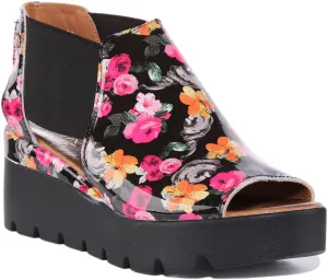 Justinreess England 7100 In Black Patent For Women | Secret Sale