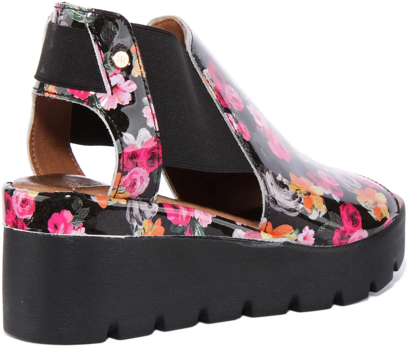 Justinreess England 7100 In Black Patent For Women | Secret Sale