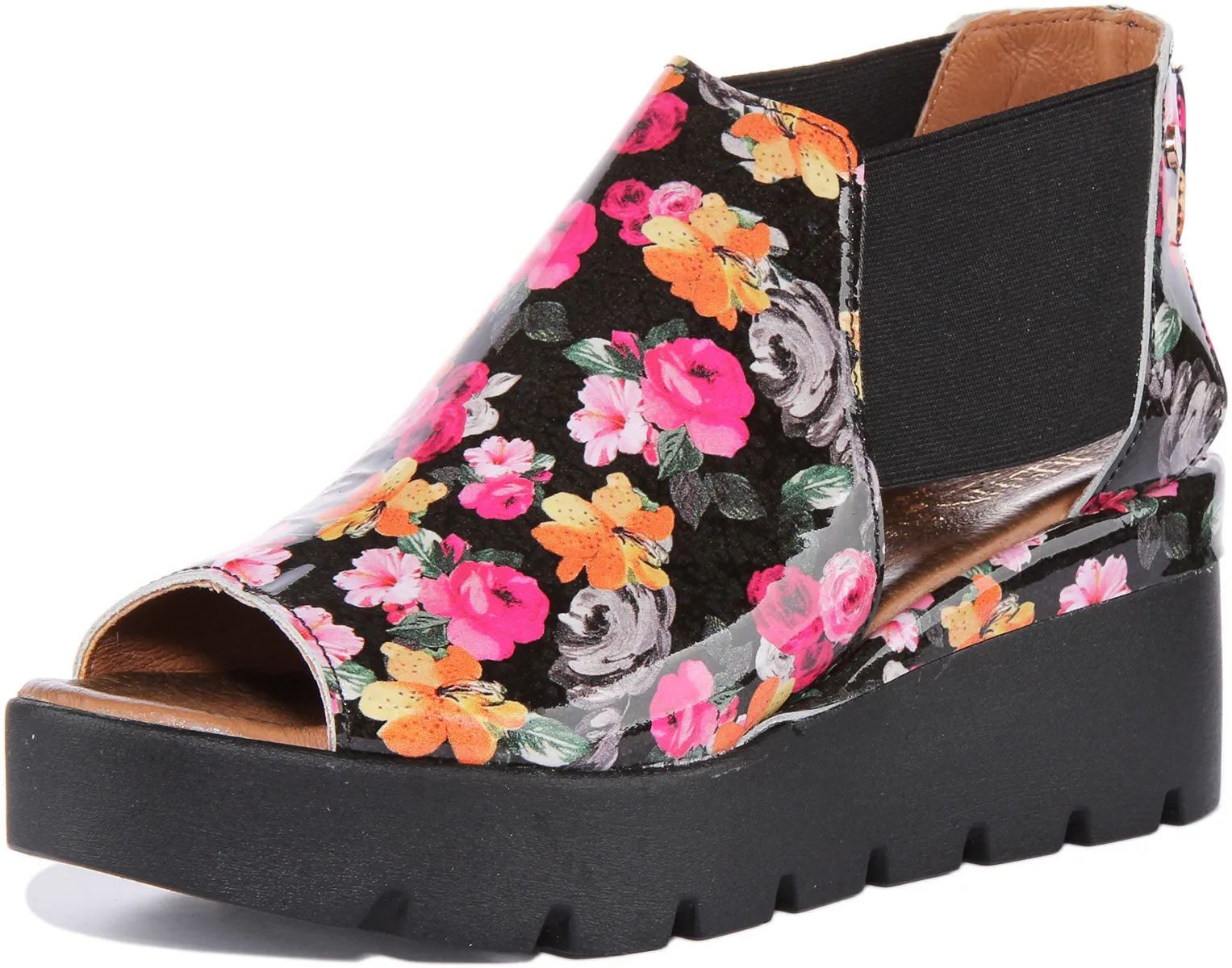 Justinreess England 7100 In Black Patent For Women | Secret Sale