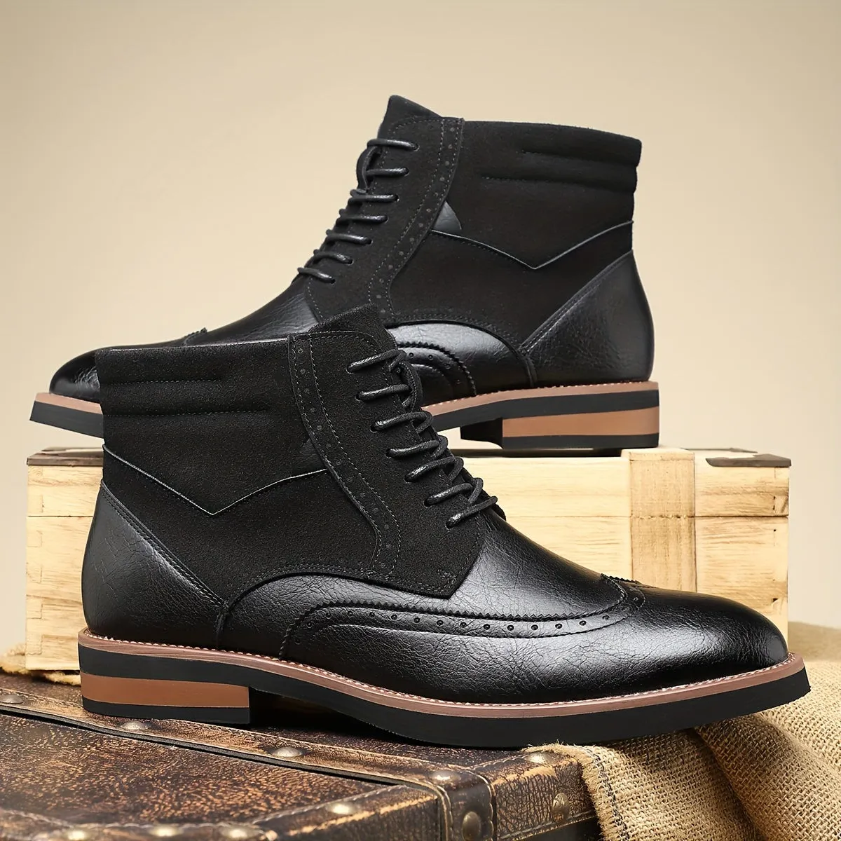 Kevin - Leather & Suede Boots