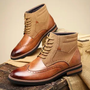 Kevin - Leather & Suede Boots