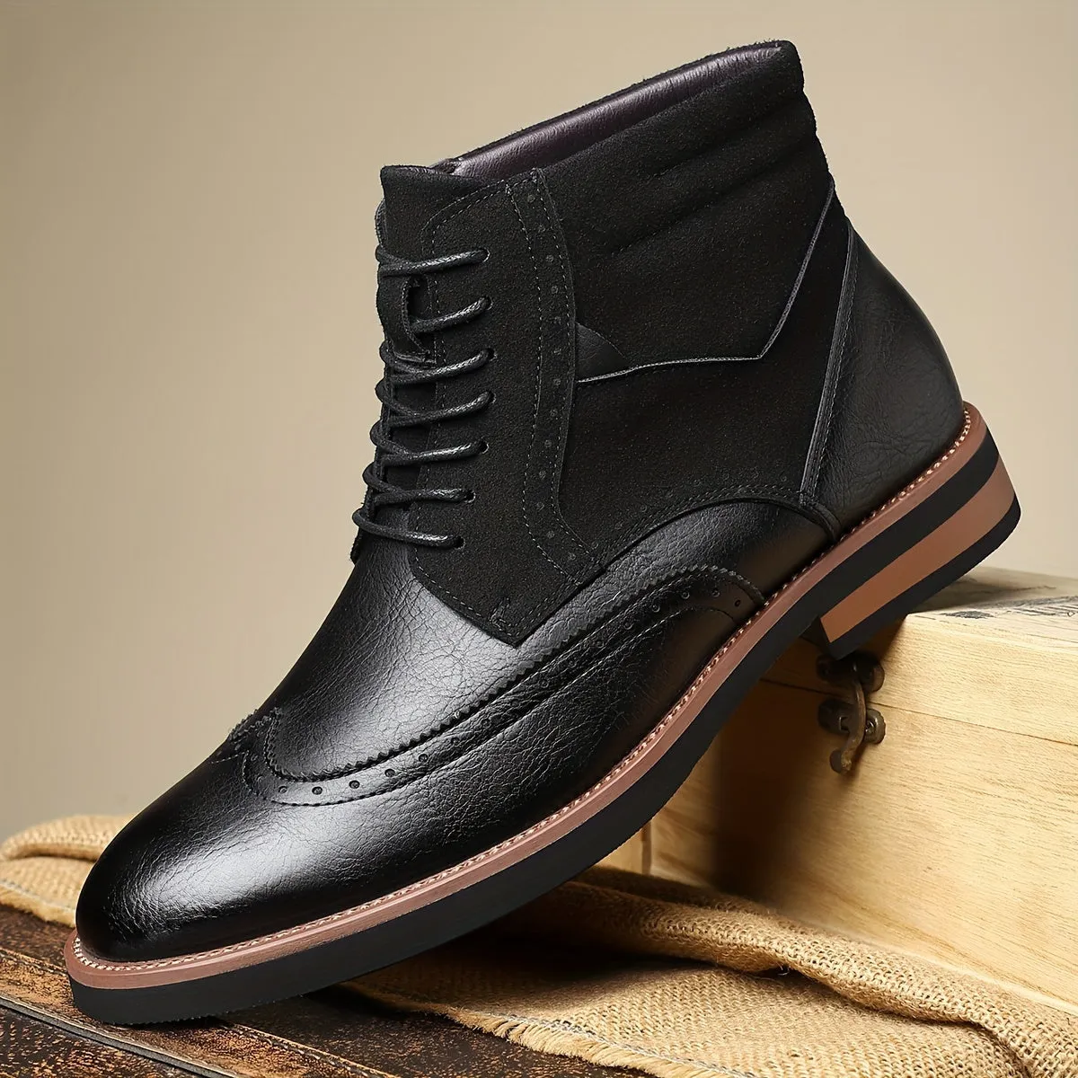 Kevin - Leather & Suede Boots