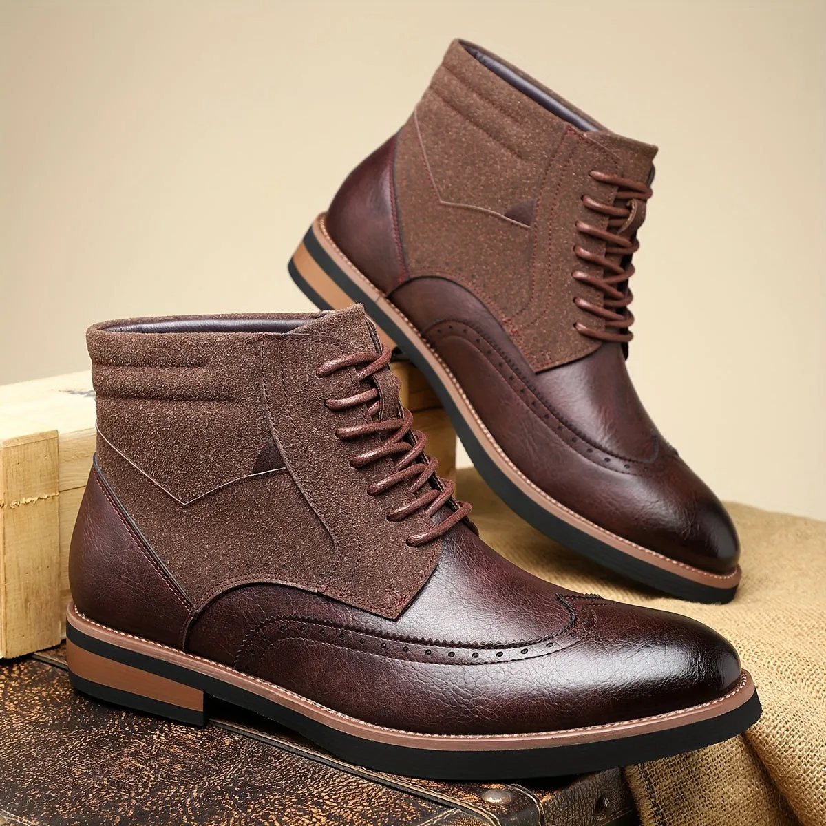 Kevin - Leather & Suede Boots