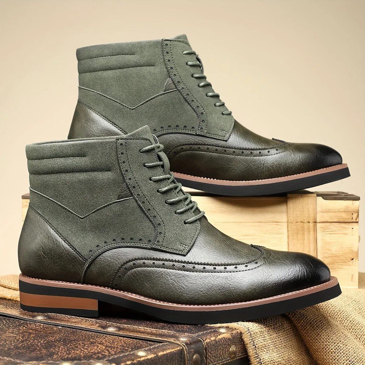 Kevin - Leather & Suede Boots