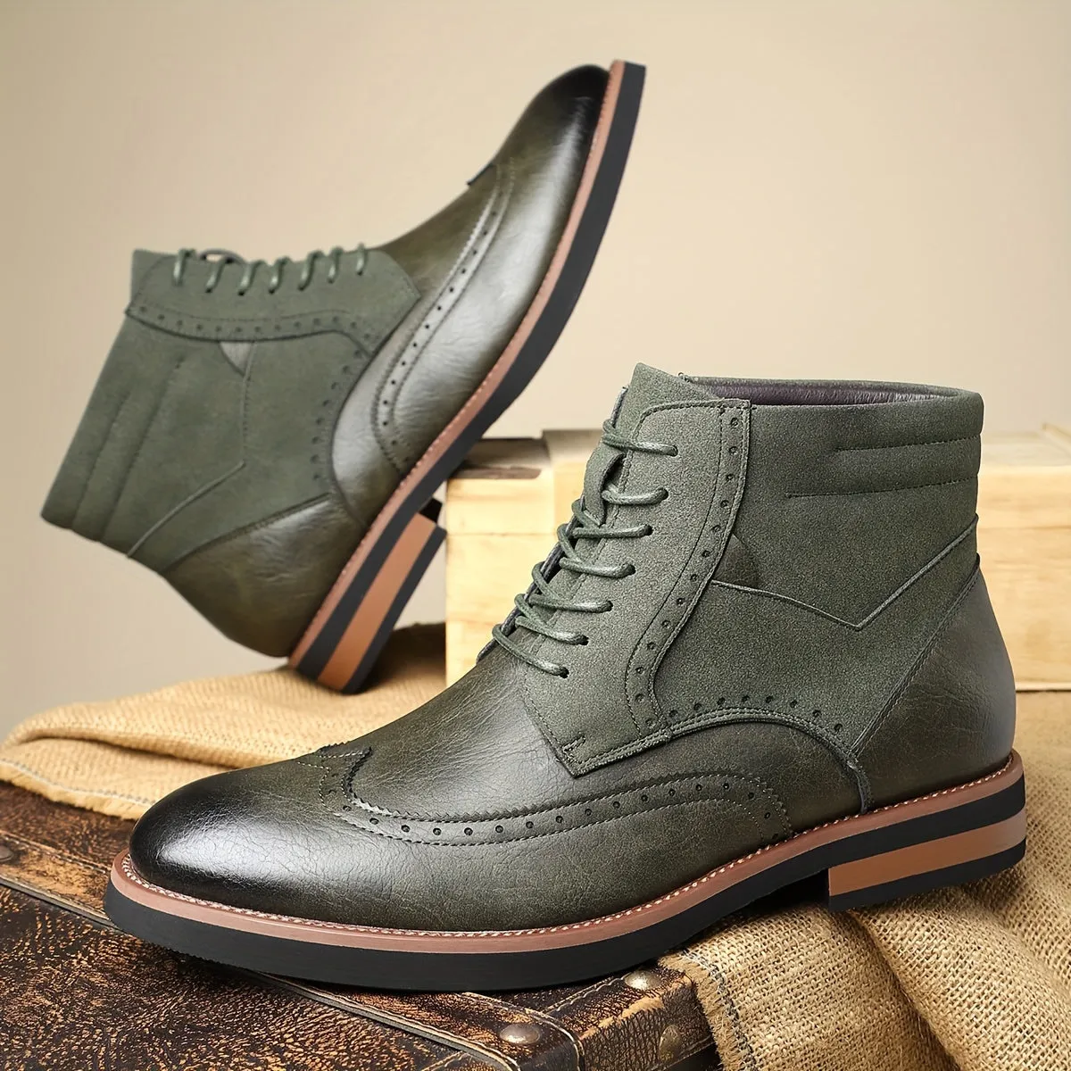 Kevin - Leather & Suede Boots