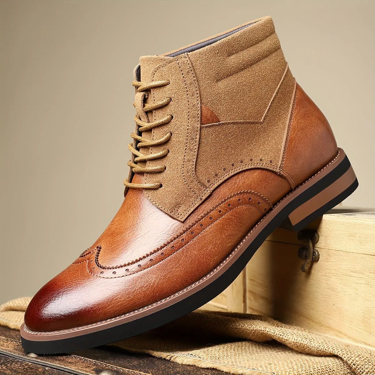 Kevin - Leather & Suede Boots