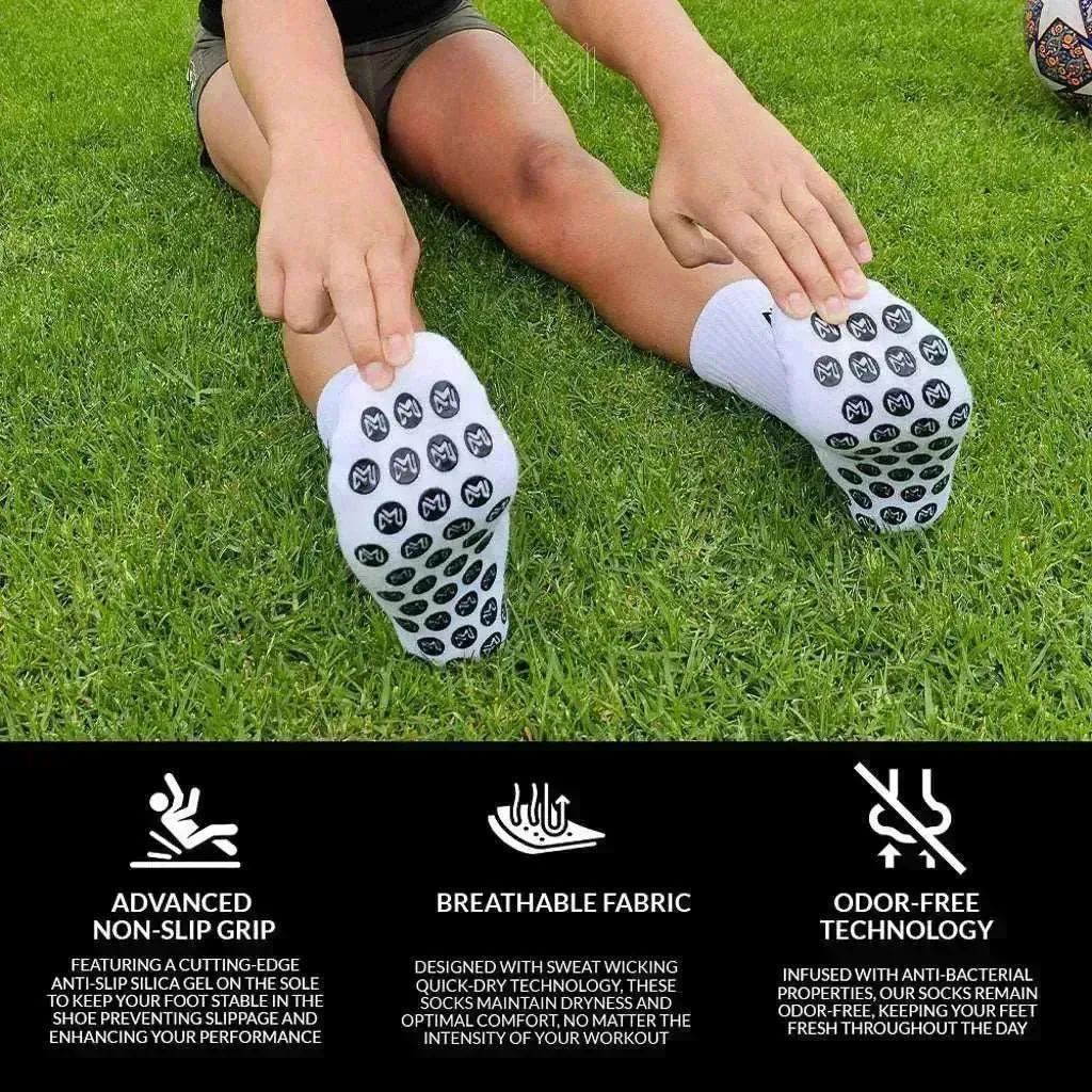 Kids' Grip Socks Elite White (US 3-6Y)