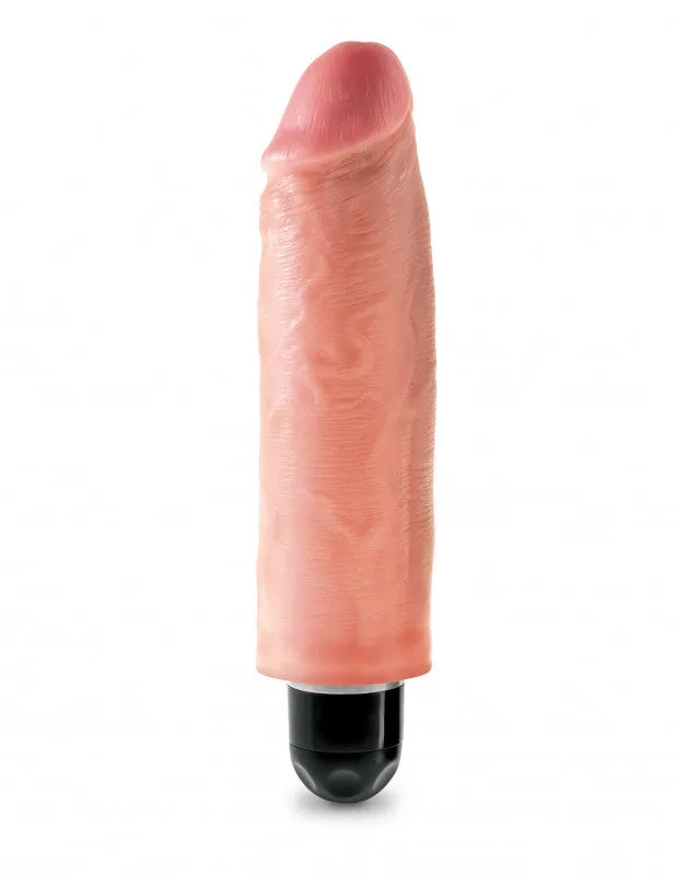 King 6" Vibrating Stiffy Flesh