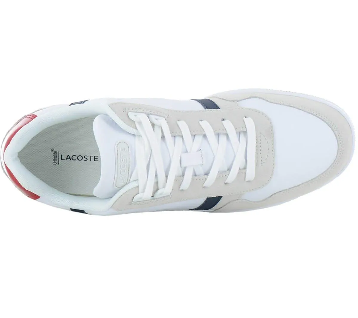 LACOSTE T-Clip Leather - Herren Sneakers Schuhe Leder Weiß 740SMA0048407