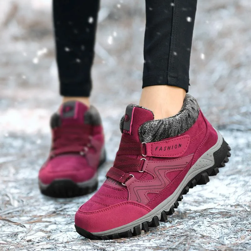 Libiyi non-slip warm and comfortable high-top casual cotton shoes