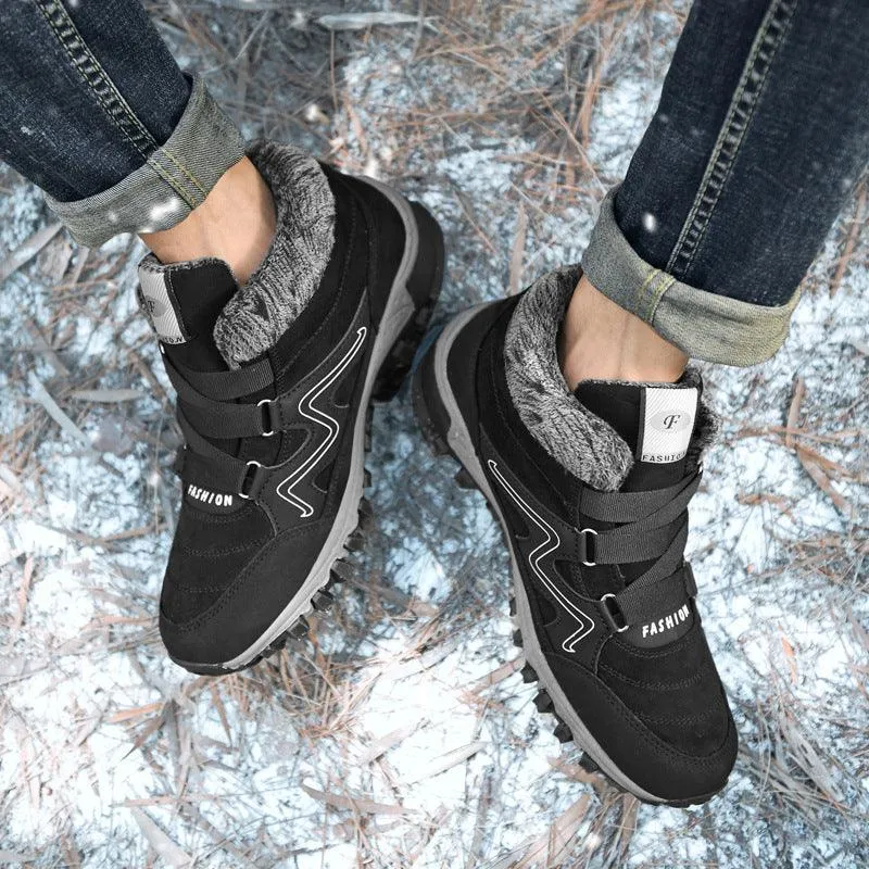 Libiyi non-slip warm and comfortable high-top casual cotton shoes