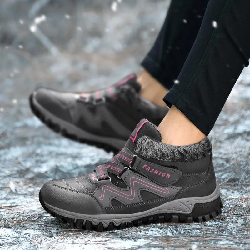 Libiyi non-slip warm and comfortable high-top casual cotton shoes