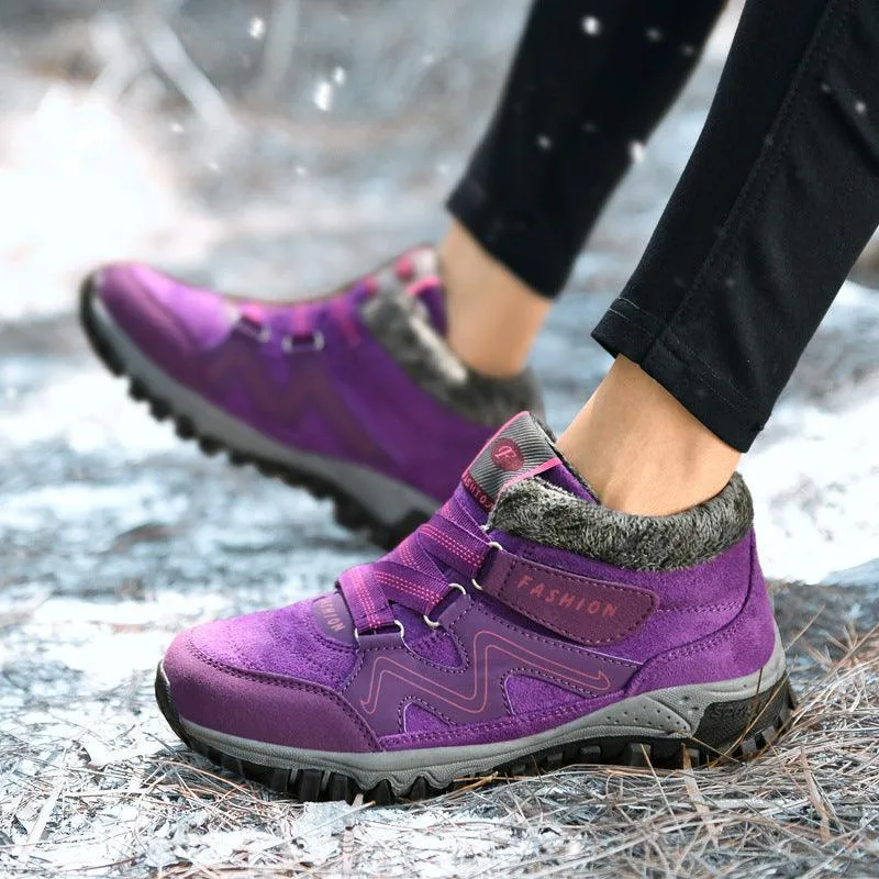 Libiyi non-slip warm and comfortable high-top casual cotton shoes
