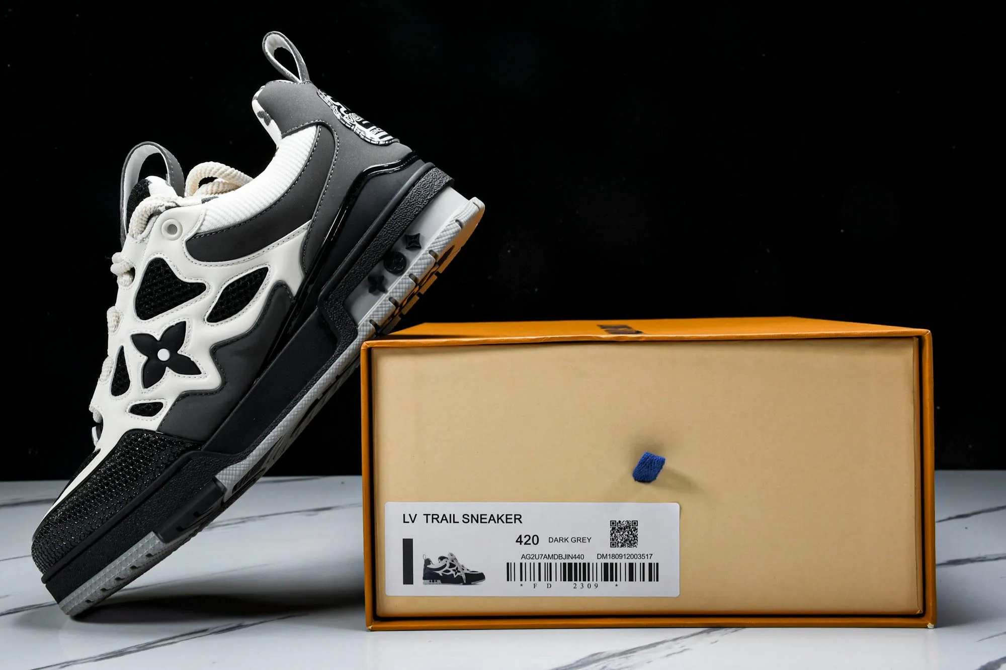 Louis Vuittоп Skate Sneaker 'Black Grey White'