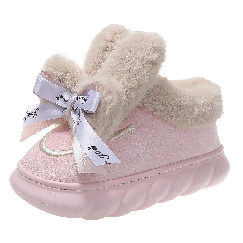 Luxury Winter Women Short Plush Warm Snow Boots Casual Shoes New Suede Fur Chelsea Ankle Boots Flats Platform Ladies Shoes Botas