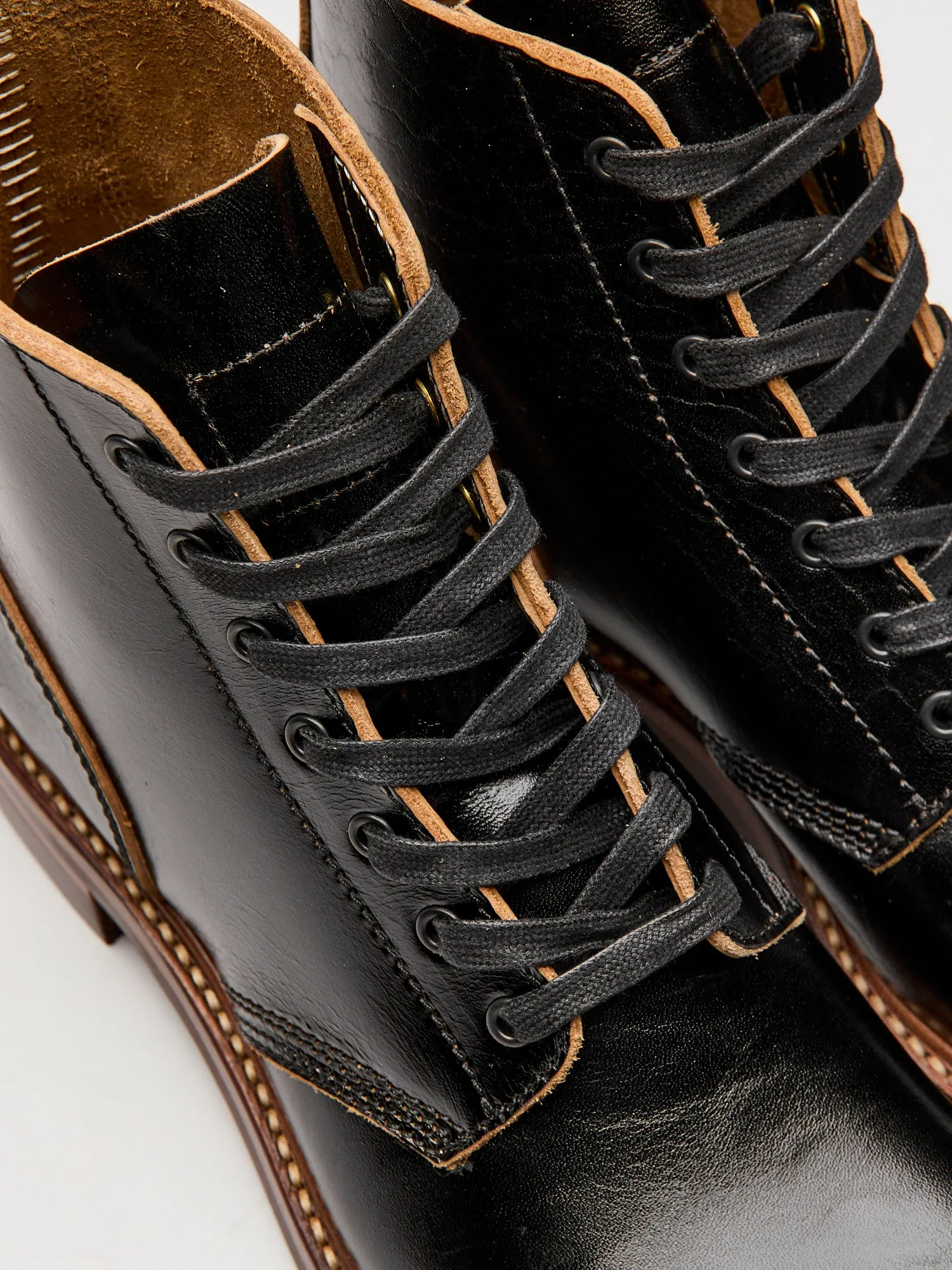 M-43 Service Shoe Boot in Black Shinki Teacore Horsebutt