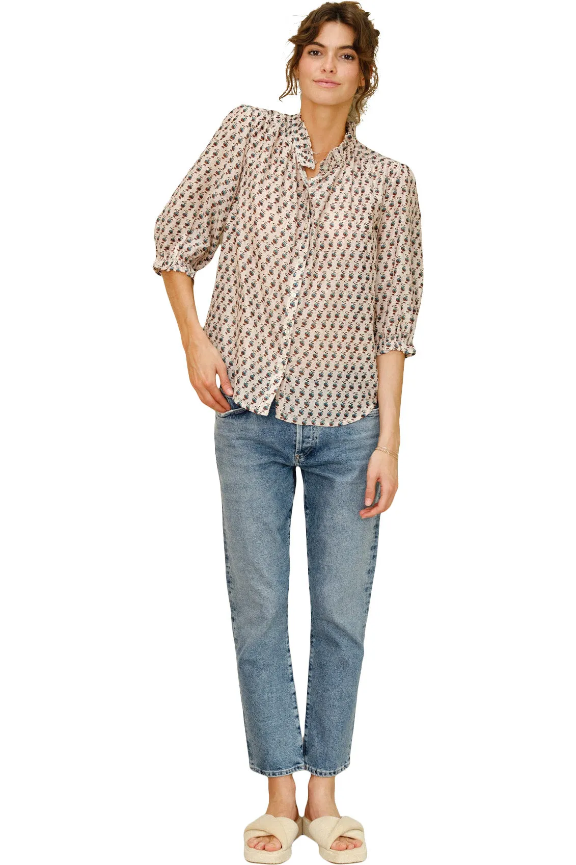 M.A.B.E Devi Long Sleeved Top in Multi
