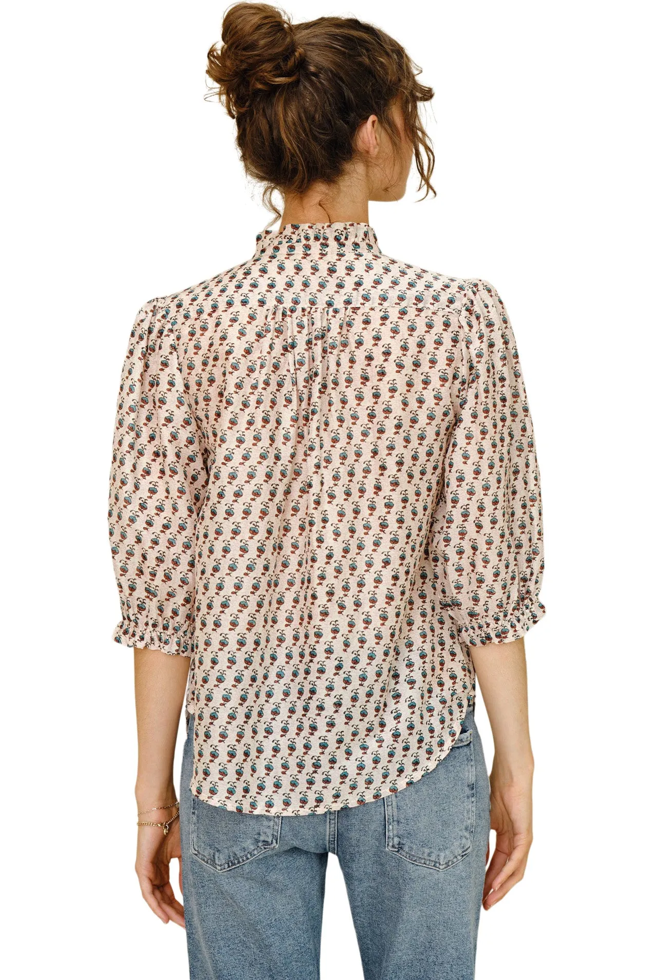 M.A.B.E Devi Long Sleeved Top in Multi