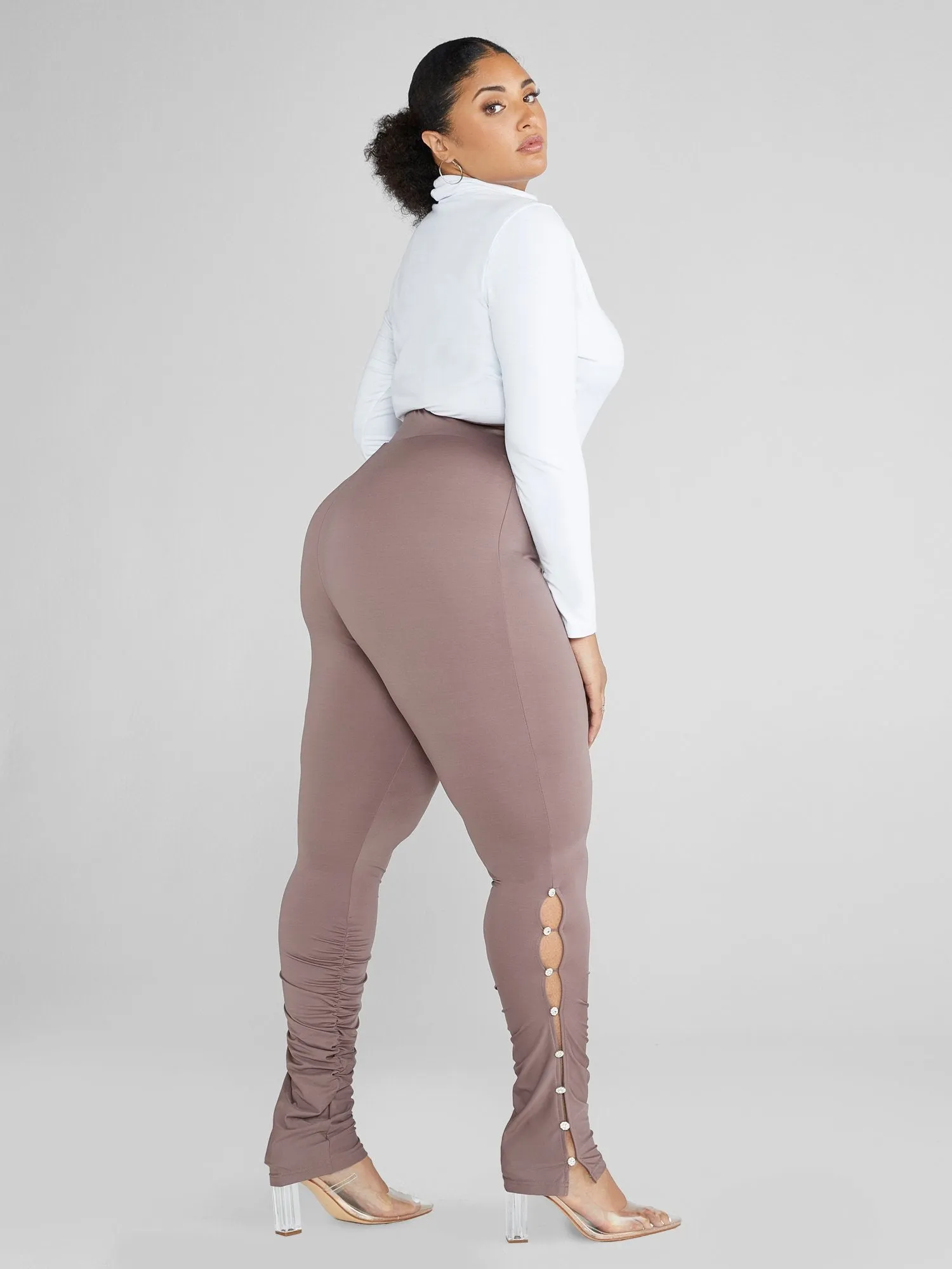 Marlene Rhinestone Detail Leggings