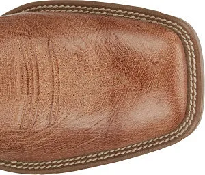 Men's Justin Roswell Cognac Smooth Ostrich 11" Top Western Boot - UN8750