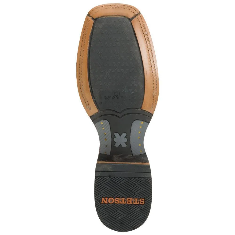Men's Stetson Predator Pirarucu Tru-x System Boots Handcrafted Brown