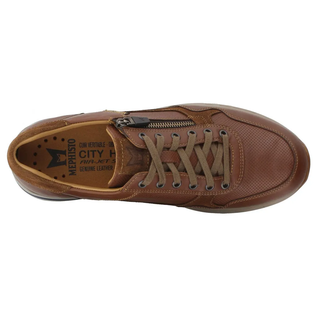 Mephisto Bradley Full Grain Leather Men's Trainers