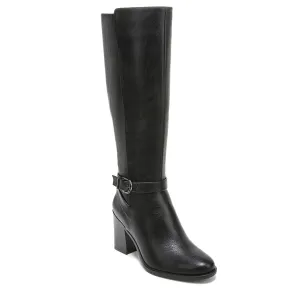 Naturalizer Womens Joslynn Knee High Boot Black Smooth 9 M