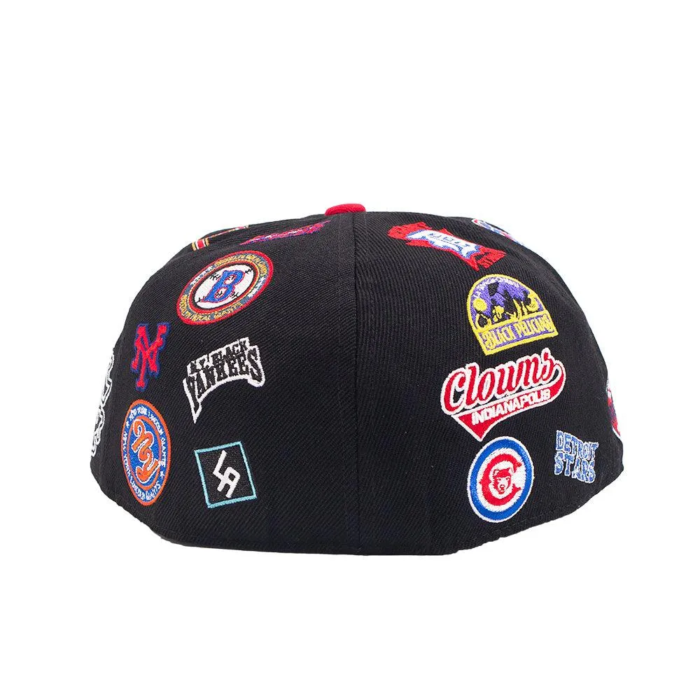 NEGRO LEAGUE COLLAGE FITTED HAT