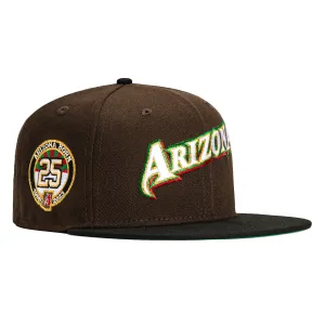 New Era 59Fifty Arizona Diamondbacks 25th Anniversary Patch Word Hat - Brown, Black, Red, Green