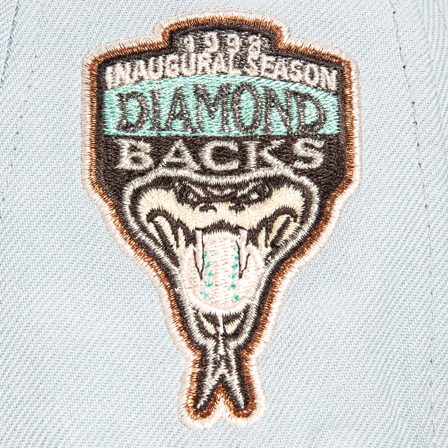 New Era 59Fifty Arizona Diamondbacks Inaugural Patch D Hat - Grey, Brown, Metallic Copper