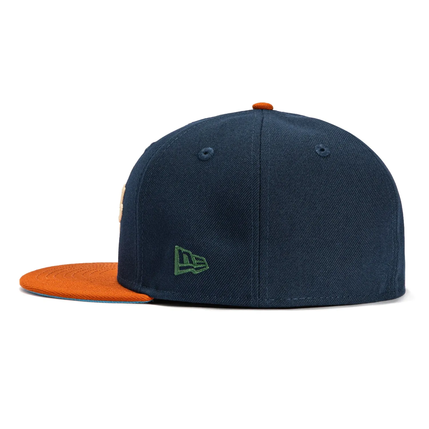 New Era 59Fifty Brooklyn Dodgers 1949 World Series Patch Hat - Navy, Burnt Orange